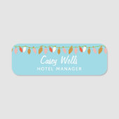 Weihnachtsangestellter Namensschild (Vorderseite)