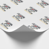 Weihnachtsangler-Stream-Zitat-Design Geschenkpapier (Ecke)