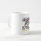 Weihnachtsangler-Stream-Zitat-Design Kaffeetasse (Vorderseite Links)