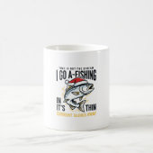 Weihnachtsangler-Stream-Zitat-Design Kaffeetasse (Mittel)