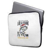 Weihnachtsangler-Stream-Zitat-Design Laptopschutzhülle (Vorderseite Links)