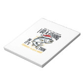 Weihnachtsangler-Stream-Zitat-Design Notizblock (Rotiert)
