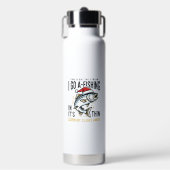 Weihnachtsangler-Stream-Zitat-Design Trinkflasche (Vorderseite)