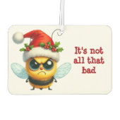 Weihnachtsangry Honeybee Autolufterfrischer (Rückseite)
