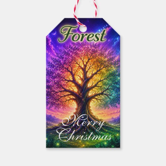 Weihnachtsanhänger Forest Tree of Life Geschenkanhänger (Vorderseite)