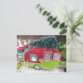 Weihnachtsanhänger Postkarte (Stehend Vorderseite)