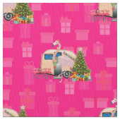 Weihnachtsanhänger Stoff (Nahaufnahme)