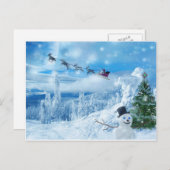 Weihnachtsanimation Feiertagspostkarte (Vorne/Hinten)