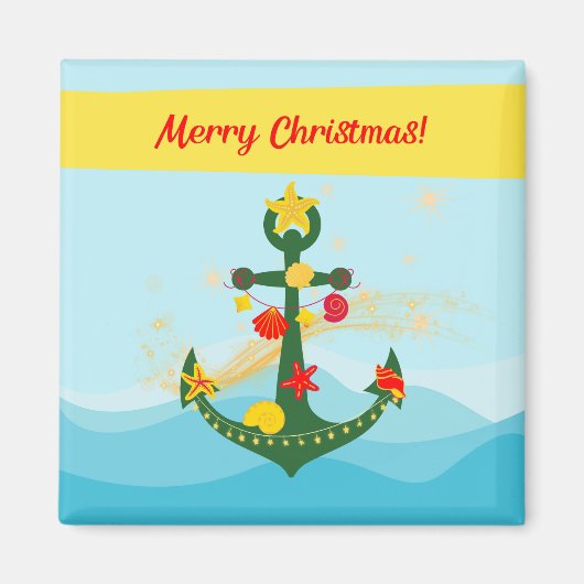 Weihnachtsanker nautisch magnet (Vorne)