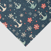 Weihnachtsankerpapier für die Nautische Küste Seidenpapier (Detail)