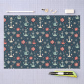 Weihnachtsankerpapier für die Nautische Küste Seidenpapier (Handwerk)