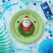 Weihnachtsankündigung Business Office Weihnachten Pappteller (Party)