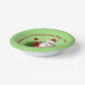 Weihnachtsankündigung Business Office Weihnachten Pappteller (Gewinkelt)