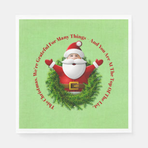 Weihnachtsankündigung Business Office Weihnachten Serviette