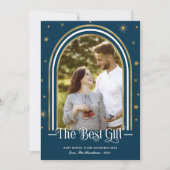 Weihnachtsankündigung von Arch Frame Feiertagskarte (Vorderseite)