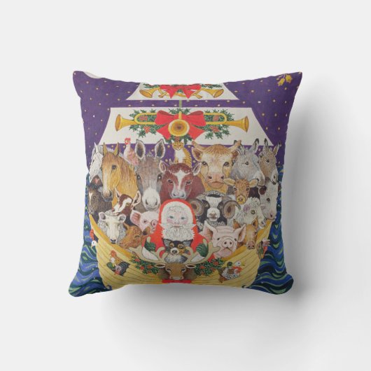 Weihnachtsankunft Kissen (Rückseite)