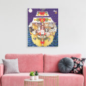 Weihnachtsankunft Leinwanddruck (Insitu (Wohnzimmer))