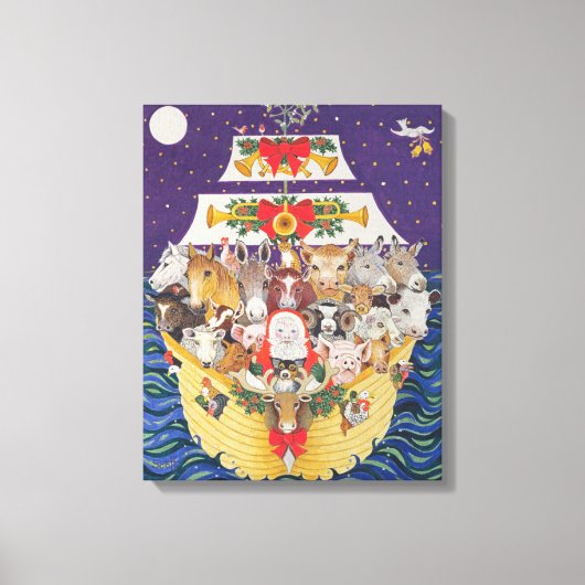 Weihnachtsankunft Leinwanddruck (Vorderseite)