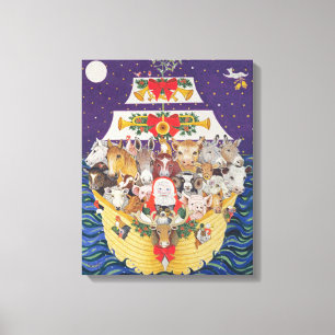 Weihnachtsankunft Leinwanddruck