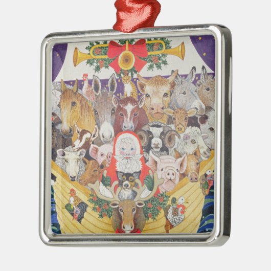 Weihnachtsankunft Ornament Aus Metall (Links)