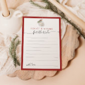 Weihnachtsanleitung und Wunschkarte Einladung