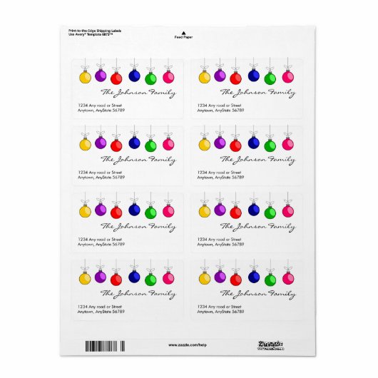 Weihnachtsanschrift (Vorne)