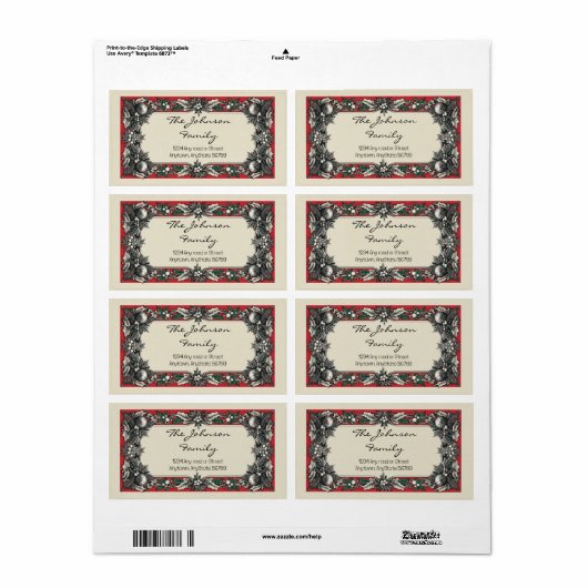 Weihnachtsanschrift (Vorne)