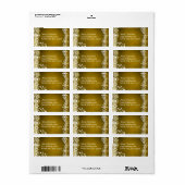 Weihnachtsanschrift Adressaufkleber (Vorne)