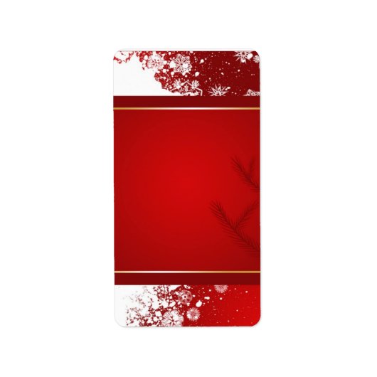 Weihnachtsanschrift Adressaufkleber (Vorne)