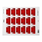 Weihnachtsanschrift Adressaufkleber (Vorne)