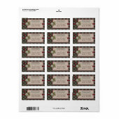 Weihnachtsanschrift Adressaufkleber (Vorne)