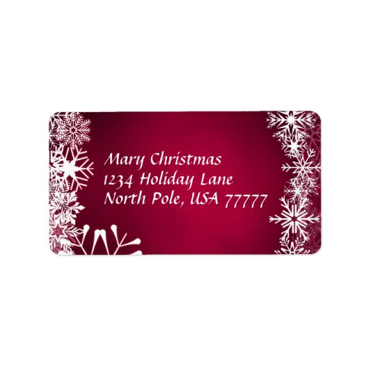 Weihnachtsanschrift Adressaufkleber (Vorne)