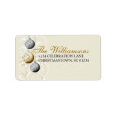 Weihnachtsanschrift Adressaufkleber (Vorne)