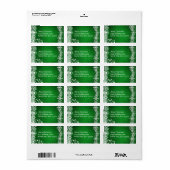 Weihnachtsanschrift Adressaufkleber (Vorne)