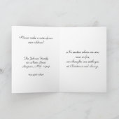 Weihnachtsanschrift ändern Gruß Feiertagskarte (Innenseite)