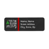 Weihnachtsanschrift auf der Tafel (Vorne)