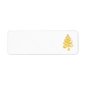 Weihnachtsanschrift Labels Art und Design (Vorne)