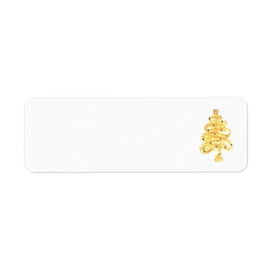 Weihnachtsanschrift Labels Art und Design (Vorne)