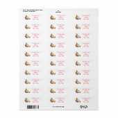 Weihnachtsanschrift Labels/Weihnachtsmann (Vorne)