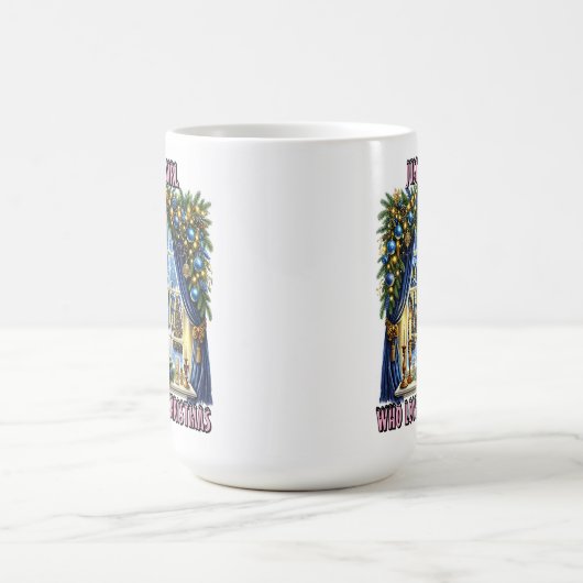 Weihnachtsansicht Kaffeetasse (Mittel)