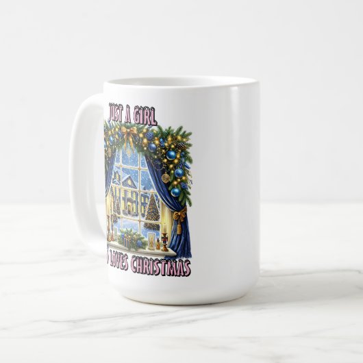 Weihnachtsansicht Kaffeetasse (Vorderseite Links)