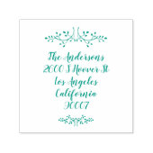 Weihnachtsansprache aus festlichem Leaf Selbstfarb Permastempel (Design)