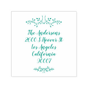 Weihnachtsansprache aus festlichem Leaf Selbstfarb Permastempel