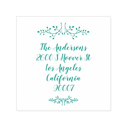 Weihnachtsansprache aus festlichem Leaf Selbstfarb Permastempel (Design)