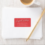Weihnachtsansprache der Familie Adressaufkleber<br><div class="desc">Weihnachtsanschrift - Gütesiegel der Familie</div>
