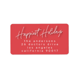 Weihnachtsansprache der Familie Adressaufkleber