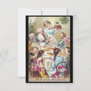 Weihnachtsanstrich Abendessen Einladung