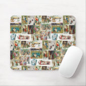Weihnachtsantike Collage Xmas Mousepad (Mit Mouse)