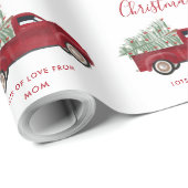 Weihnachtsantiker Lieferwagen Truck Xmas Baum Cust Geschenkpapier (Rolleneckpunkt)