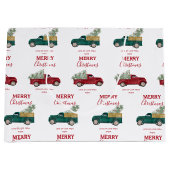 Weihnachtsantiker Lieferwagen Truck Xmas Baum Cust Große Geschenktüte (Vorderseite)